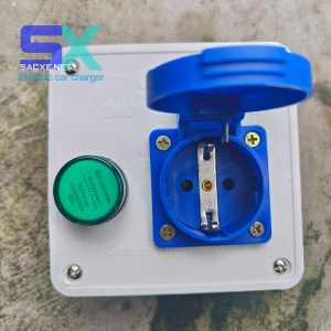 Ổ cắm tiếp địa | Ổ cắm điện tiêu chuẩn CHÂU ÂU ĐỨC HÀN QUỐC  - LOẠI TYPE F - Có chân tiếp địa điện áp 250V 16A 4000W | sử dụng sạc xe điện VINFAST tại nhà