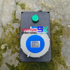 Ổ cắm tiếp địa | Ổ cắm điện công nghiệp 32A IP67 + ĐÈN BÁO NGUỒN | sử dụng sạc xe điện VINFAST tại nhà SẠC NHANH 7KW