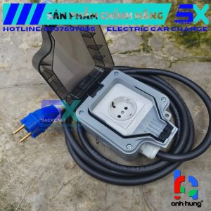 Phiên bản tiếp địa di động mạch xử lý có nắp đậy chống nước | Phiên bản IP67, dây CADIVI 2x2.5mm