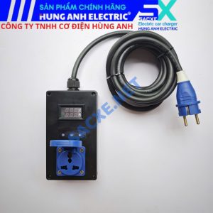 Ổ cắm tiếp địa mạch xử lý tự động - Ổ cắm 3 chân TYPE B Sạc xe JAECOO J5, JAECOO J7 - Màn hình vôn ampe - Dây CADIVI 2x2.5 | Phiên bản TCE.B