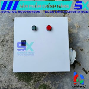Tủ sạc xe VINFAST tại nhà chống rò chống giật, bảo vệ cao ấp thấp áp, chống sét lan truyền SPD có ổ cắm 16A | TỦ ĐIỆN SẠC XE ĐIỆN VINFAST TẠI NHÀ dùng được các bộ sạc 7.4kW chính hãng, GENTEK, BENSEN, ZENCAR | TDCD.T304