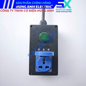 Ổ cắm tiếp địa mạch xử lý tự động - Ổ cắm 3 chân TYPE B Sạc xe JAECOO J5, JAECOO J7 - Đèn Vôn Ampe - Dây CADIVI 2x2.5 | Phiên bản ECOE.B