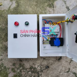 TỦ ĐIỆN SẠC XE CỐ ĐỊNH  ĐẤU SẴN NGOÀI TRỜI CHỐNG NƯỚC - TỦ NHỰA ABS | TDCD.T2A.02 - Tủ T2, Mẫu 02 | Sạc xe Ô TÔ điện tại nhà chống rò chống giật, bảo vệ cao ấp thấp áp và chống sét lan truyền SPD (Sao chép)