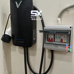 Hộp điện đấu sẵn dùng cho sạc xe điện, tủ tổng điện gia đình | Mẫu 02 | Trang bị CB tự động MCB, CB chống rò RCBO, chống sét lan truyền SPD