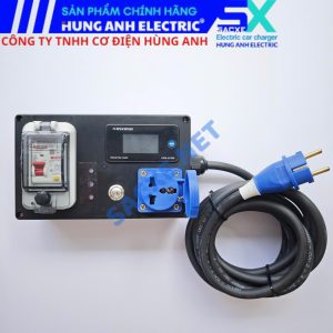 Ổ cắm tiếp địa mạch xử lý tự động - Ổ cắm 3 chân TYPE B Sạc xe JAECOO J5, JAECOO J7 - Màn hình thông số KWS & APTOMAT 32A - Dây CADIVI 2x2.5 | Phiên bản PREMIUM B