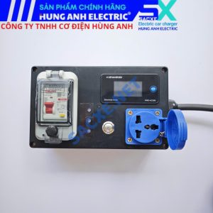Ổ cắm tiếp địa mạch xử lý tự động phiên bản PREMIUM cao cấp | Sạc xe VINFAST VF3, WULING MINI, JAECOO J7 - Ổ cắm TYPE B 3 chân, dây nguồn cáp CADIVI